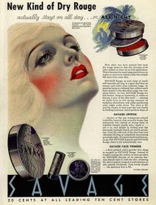 1930s makeup-rouge