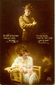 I dream of you (WWI postcard)