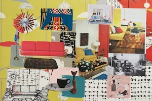 retro living collage