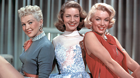 Bacall,Grable,Monroe