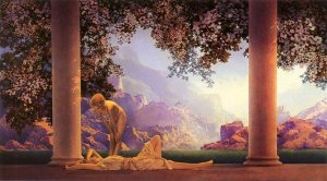 'Daybreak' Maxfield Parrish 