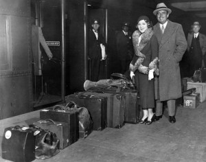 Mary Pickford and Doug Fairbanks baggage