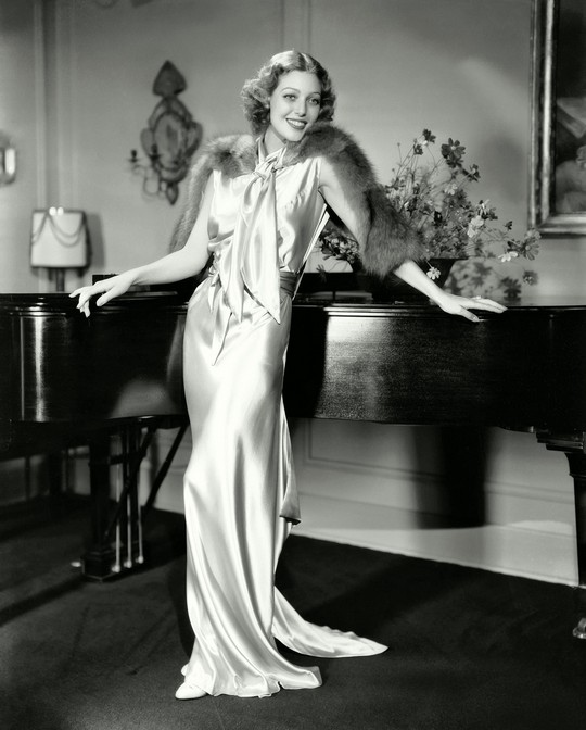 LorettaYoung and piano