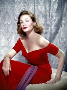 Gene Tierny in red